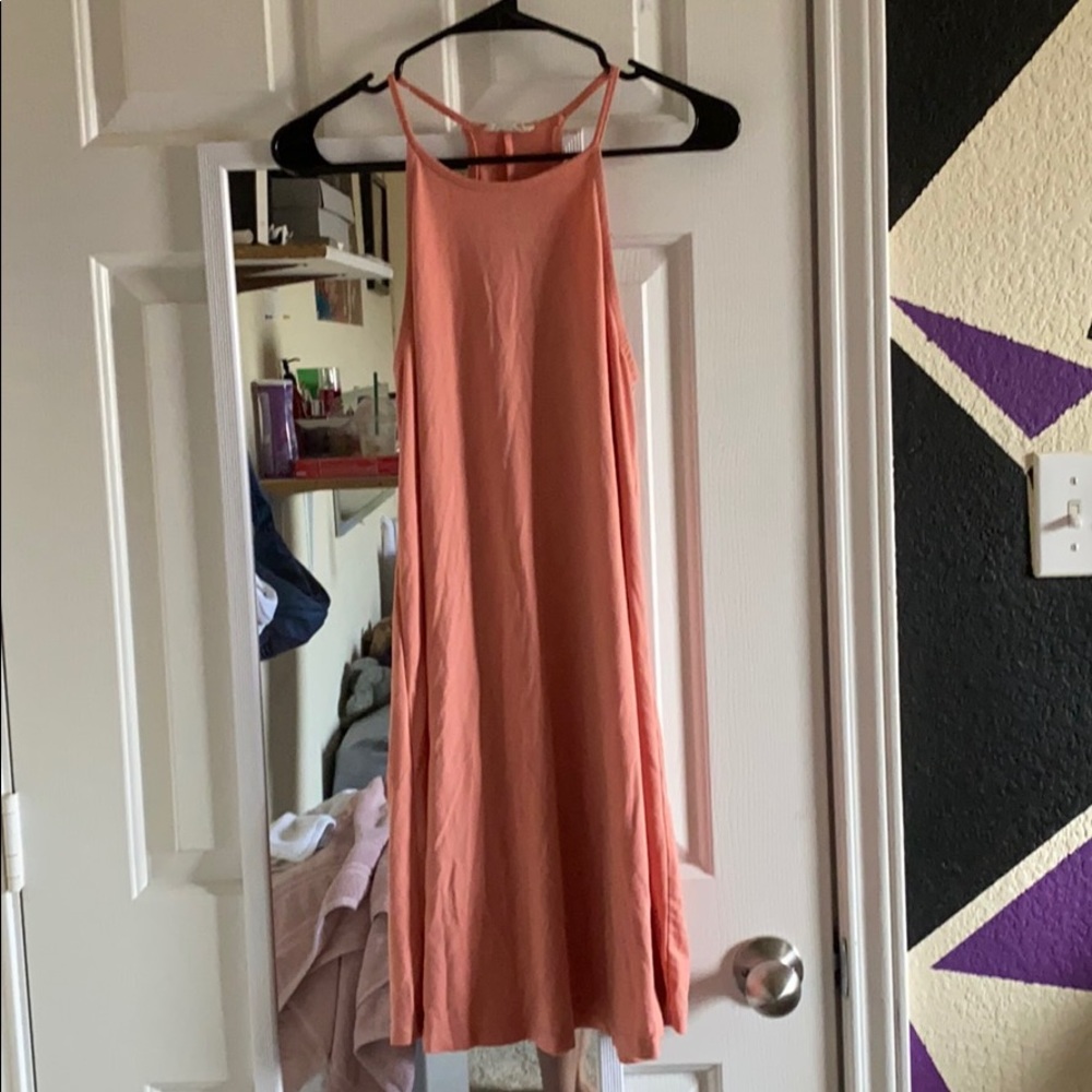 Pink long dress